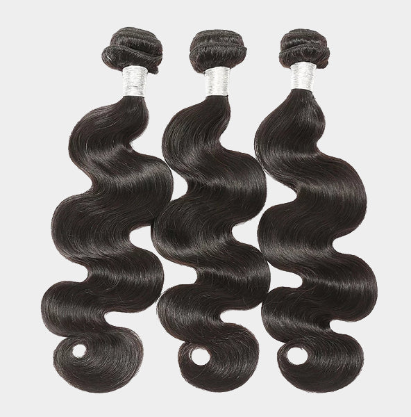 Brazilian Straight & Body Wave Human Hair Bundles with Closure